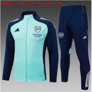 Chándal Arsenal 2025/26(Light Green Long Zipper) - NIÑOS
